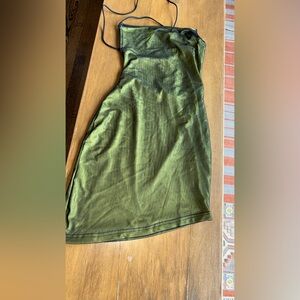Green Slip Dress